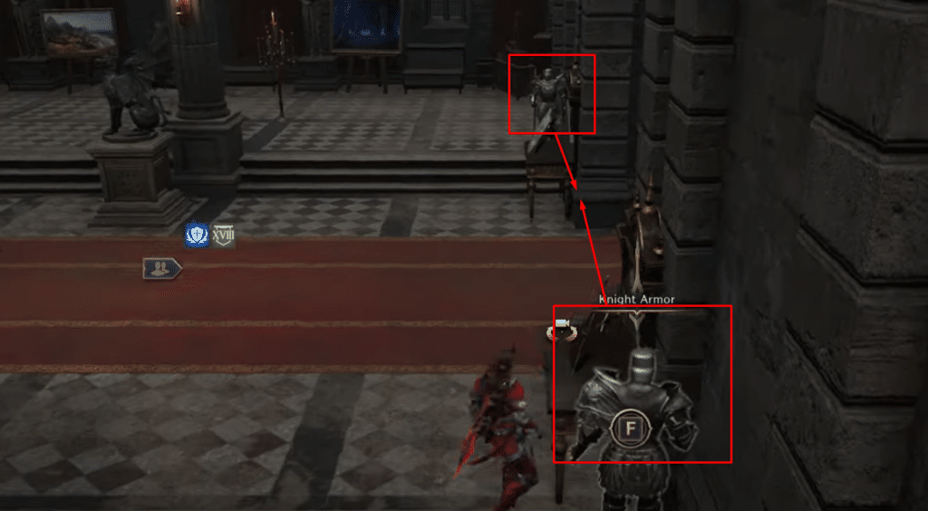 Throne & liberty knight statue puzzle