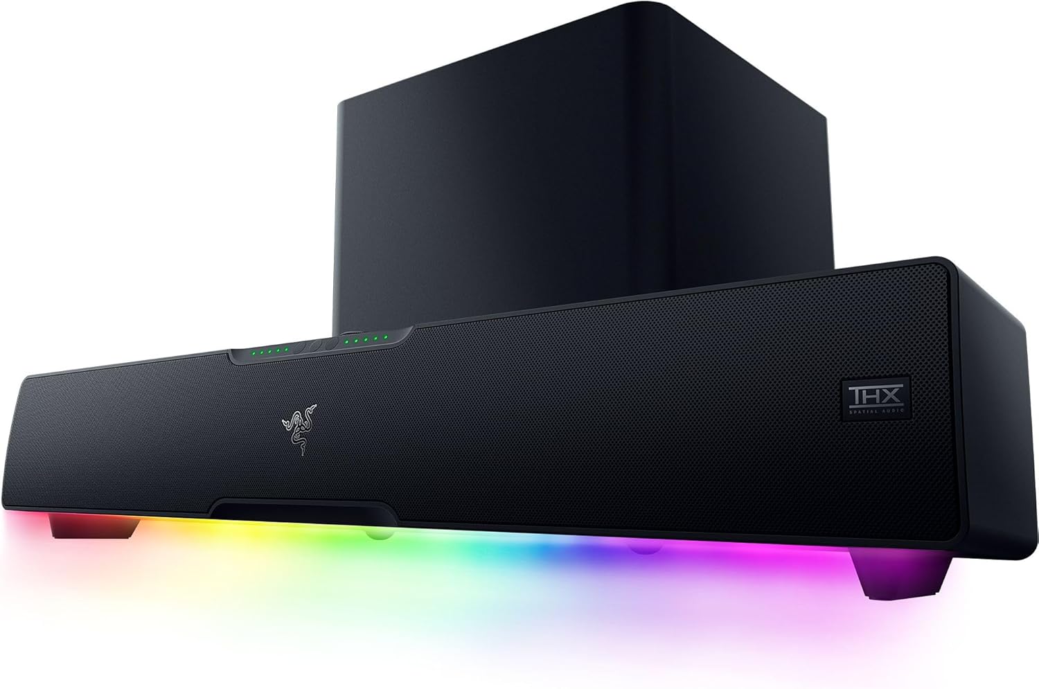 Razer Leviathan V2 Pro – Best Soundbar for Gaming with Dolby Atmos and AI Head-Tracking