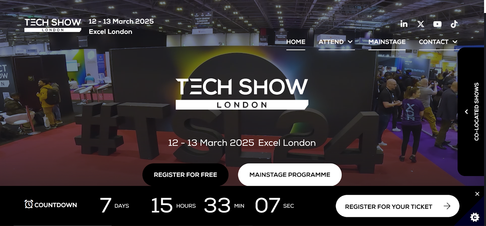 Tech Show London 2025 official page