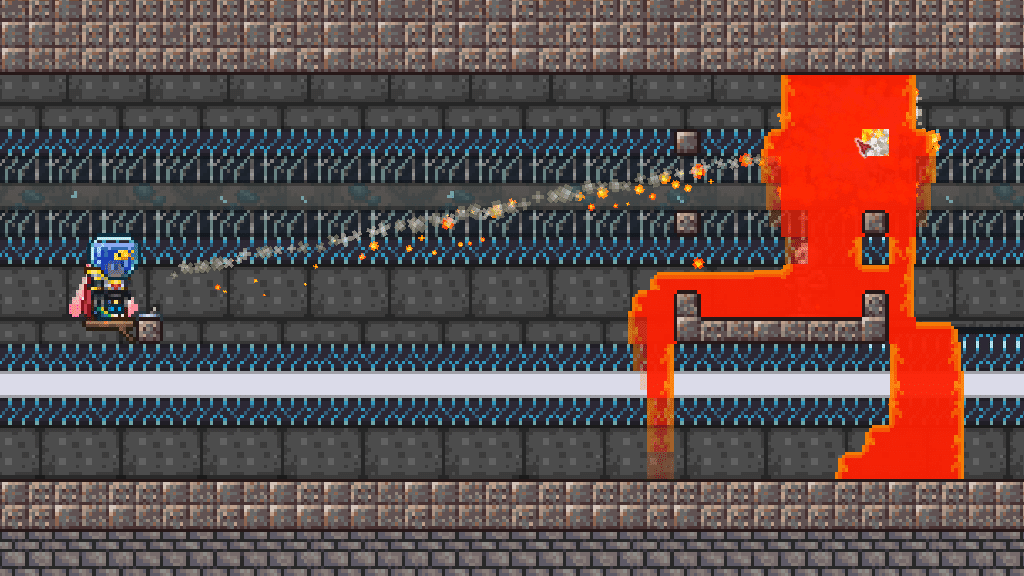 terraria lava rocket