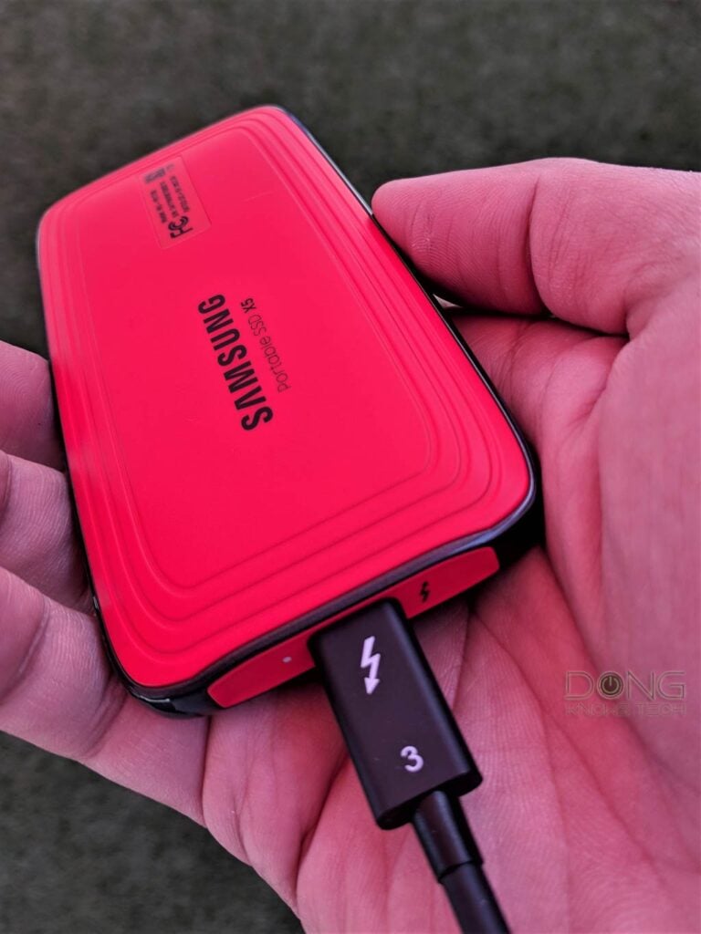 Samsung X Portable SSD Thundebolt 3 Cable