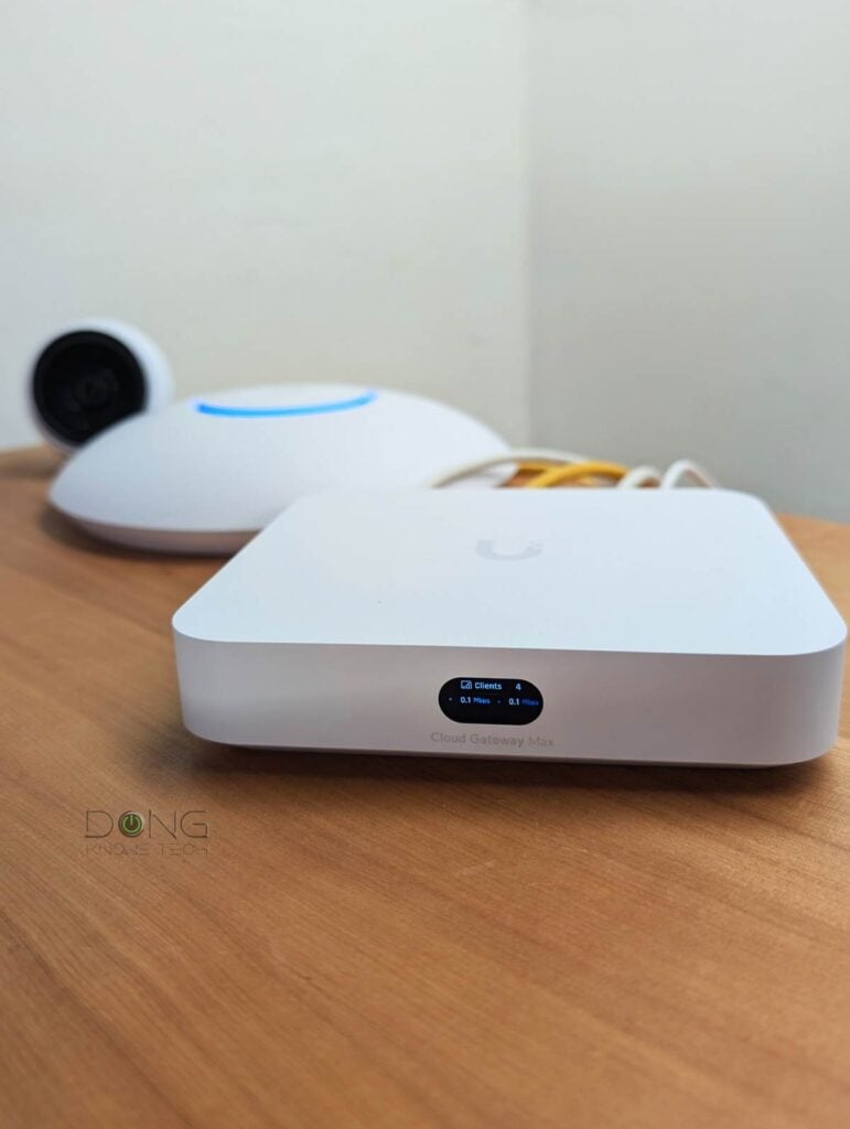 The Ubiquiti Cloud Gateway Max is being tested