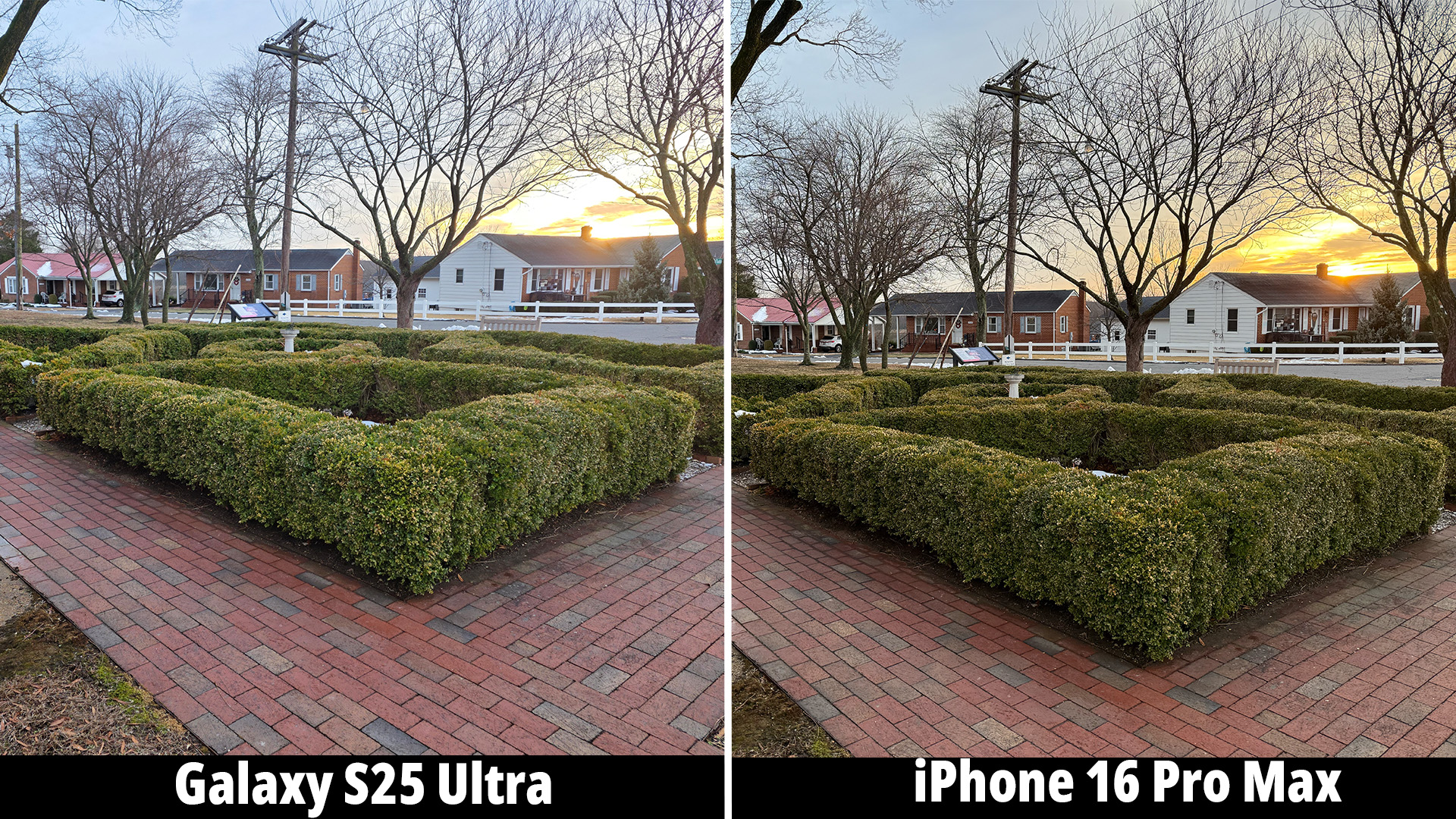 Samsung Galaxy S25 Ultra camera versus the iPhone 16 Pro Max