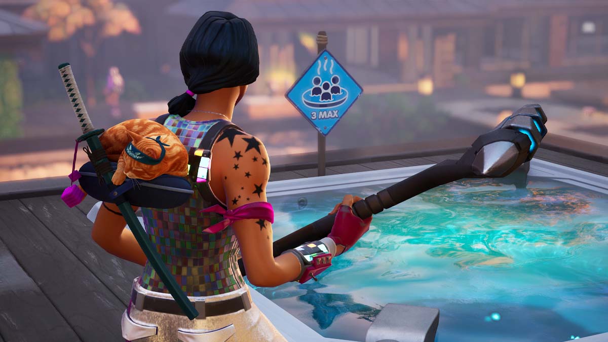 Hot tub at Outlaw Oasis in Fortnite