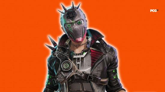 Fragpunk tier list: a man wearing a spiked mask and a leather jacket.