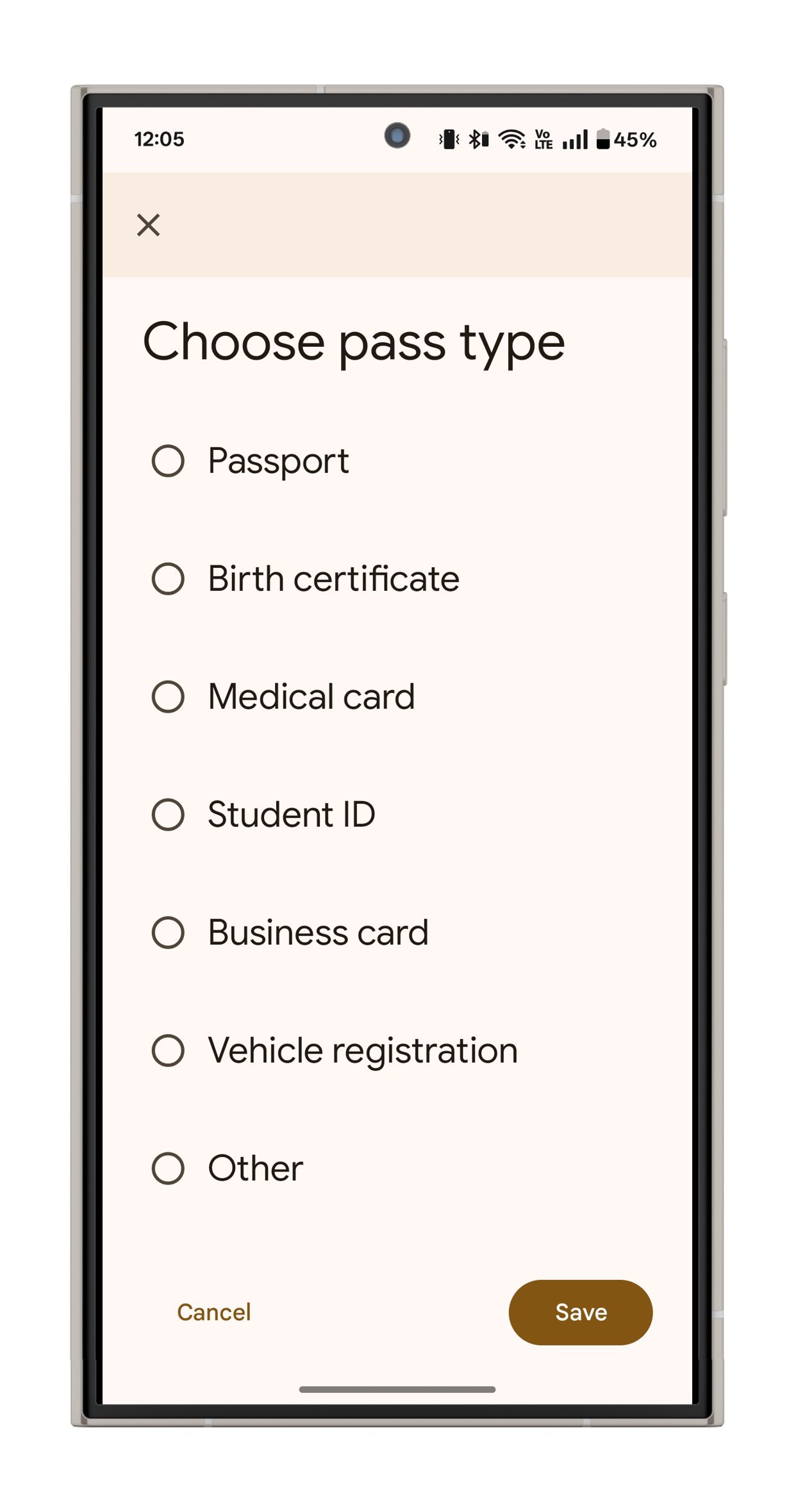 Adding custom passes in Google Wallet.