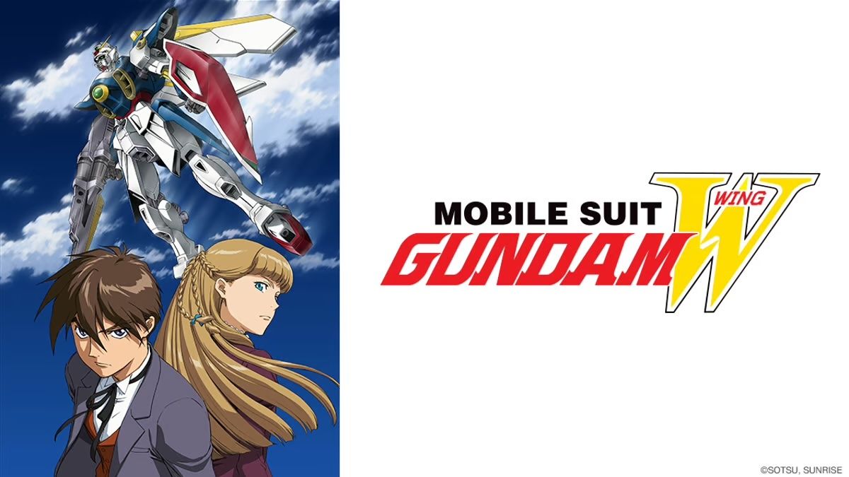 Gundam Wing Crunchroll promo image.