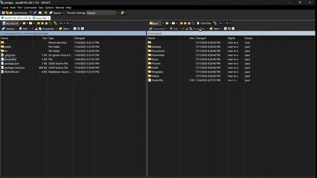 Directory synchronization in WinSCP