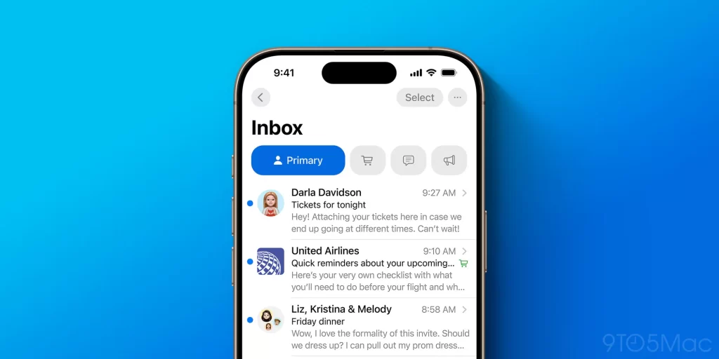 Updated Mail app missing from iPadOS 18.3 and macOS 18.3