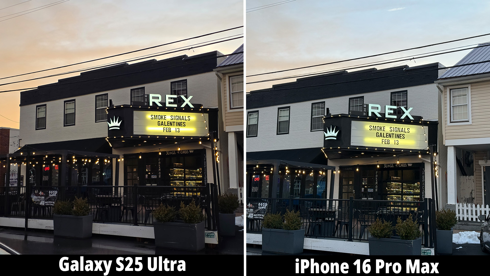 Samsung Galaxy S25 Ultra camera versus the iPhone 16 Pro Max