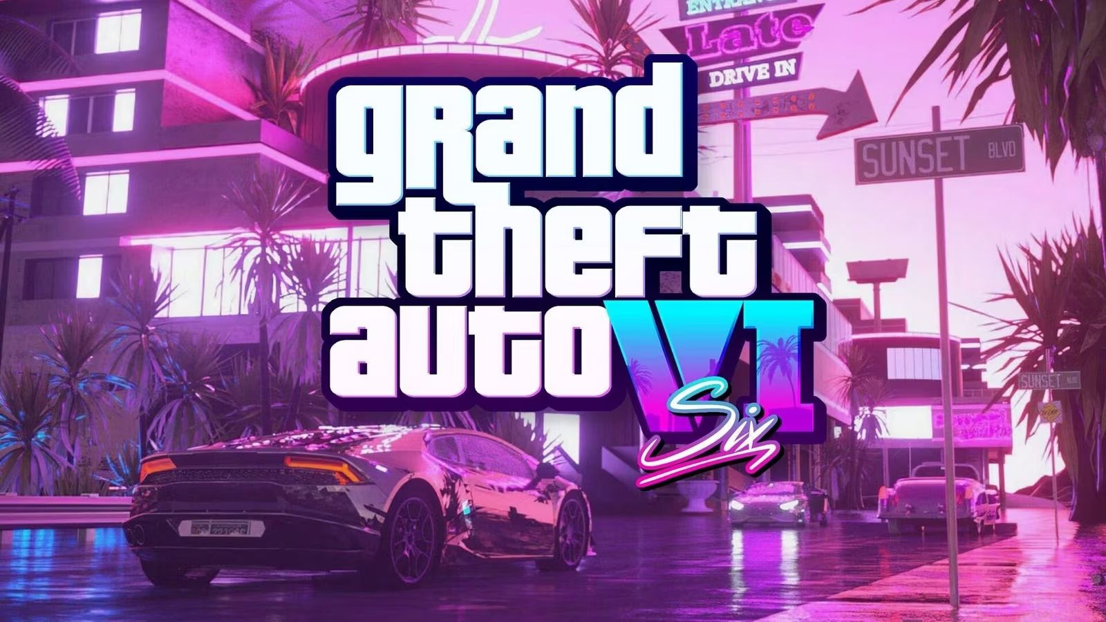 Cover Art in Miami vice style for GTA VI