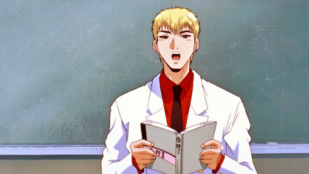 Onizuka taking roll call in the first episode of GTO.